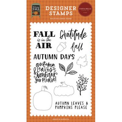 Carta Bella Welcome Fall Clear Stamps - Pumpkins Please